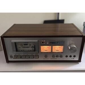 Pioneer CT-F500 Stereo Cassette Tape Deck Japan Vintage Audio Wood Cabinet Case